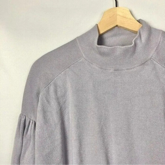 ASOS Design Lilac Purple Puff Sleeve Fitted Waist Knit Long Sleeve 14 - Picture 3 of 4